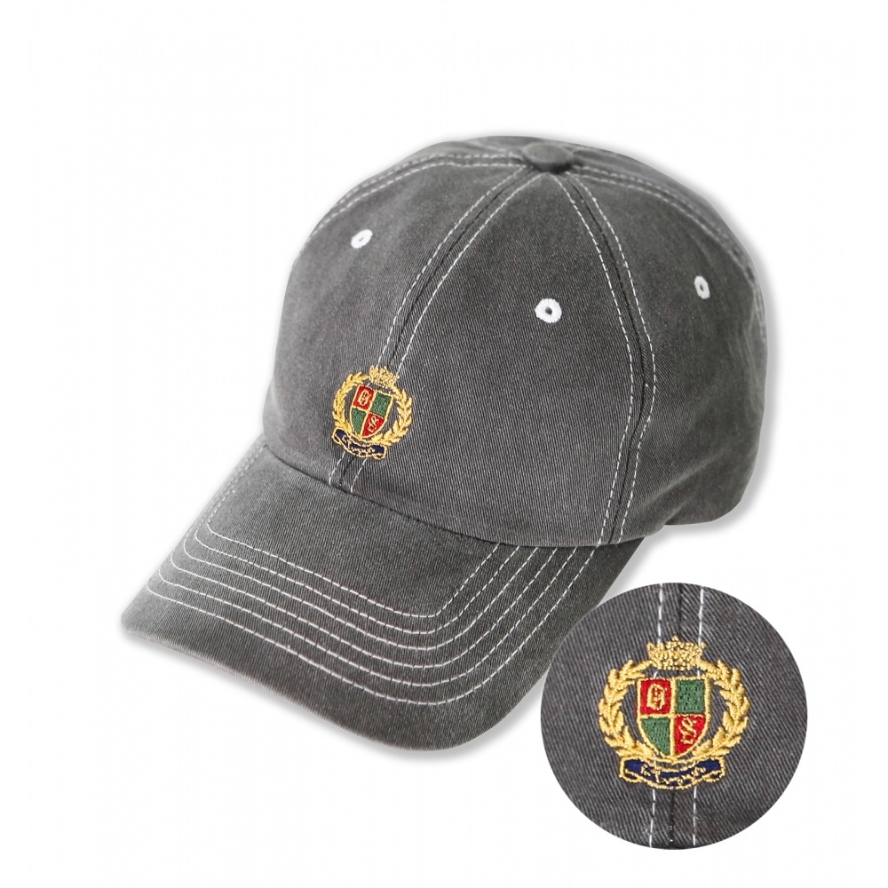 優れたOSロゴ顔料ボールキャップ_チャコール