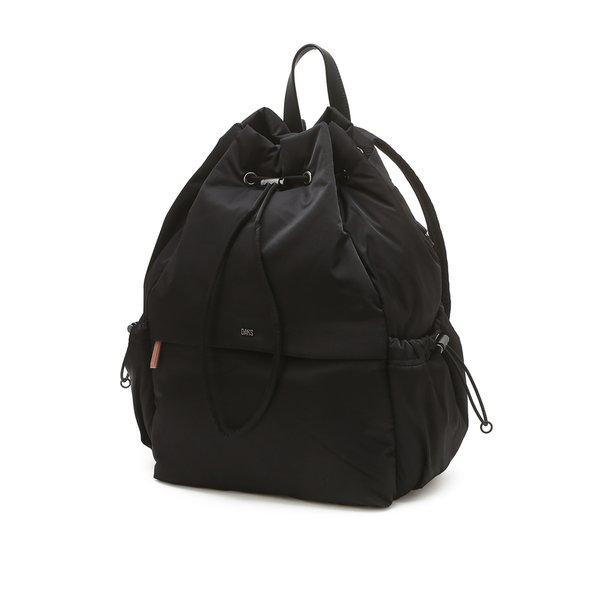 [24FW] [定番商品] ブラックロゴ装飾ナイロンバックパック WBBA4F665BK