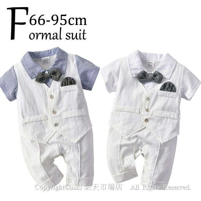 【新品プロモ-ション】韓国子ども服 夏用新生児 幼児 結婚式 七五三 発表会 カバーオール ベビー キッズ 子供服 男子 カバーオール ロンパース タキシード 結婚式 出産祝い お宮参り ベビー フ