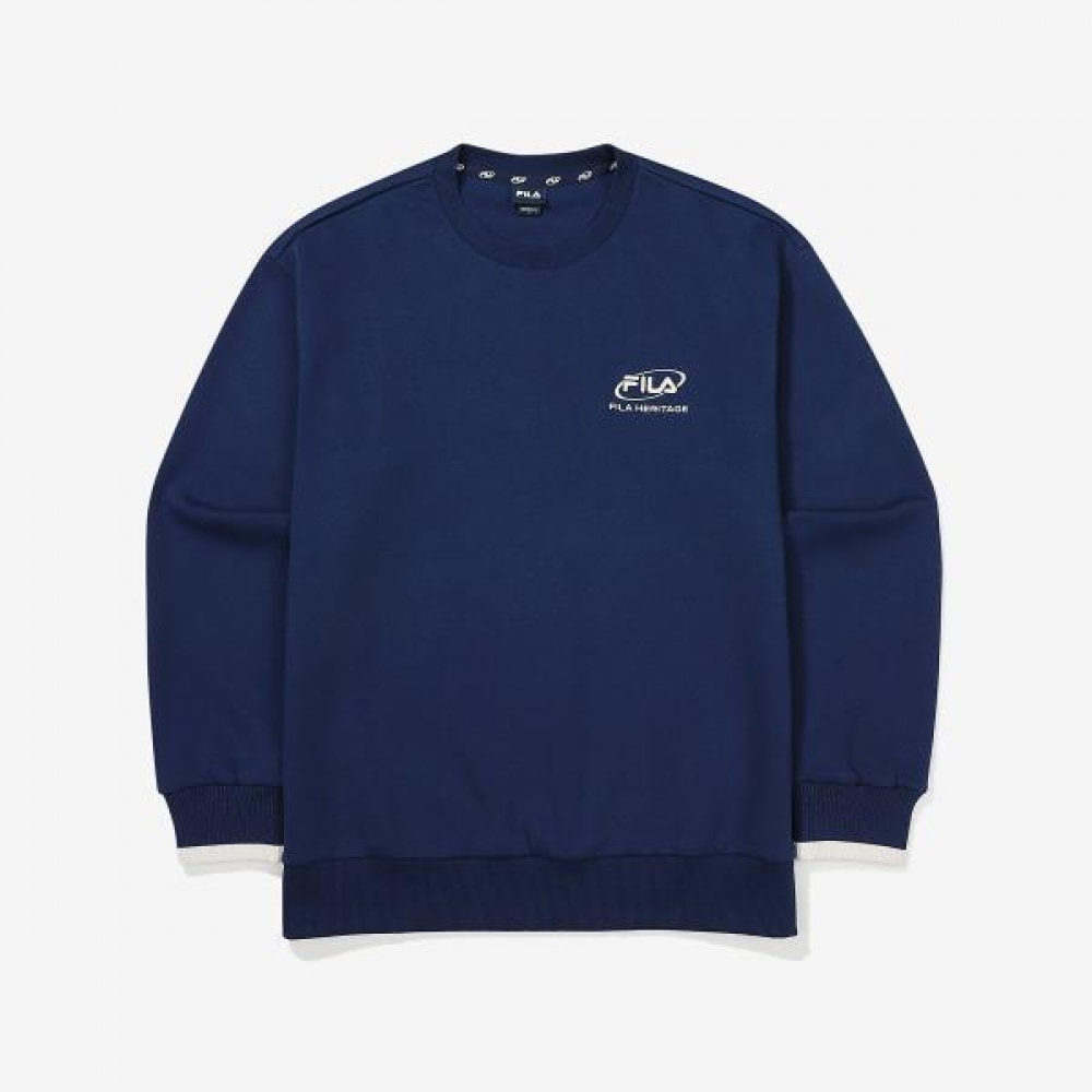 フィラ ロゴ コットン混合 トレーナー
