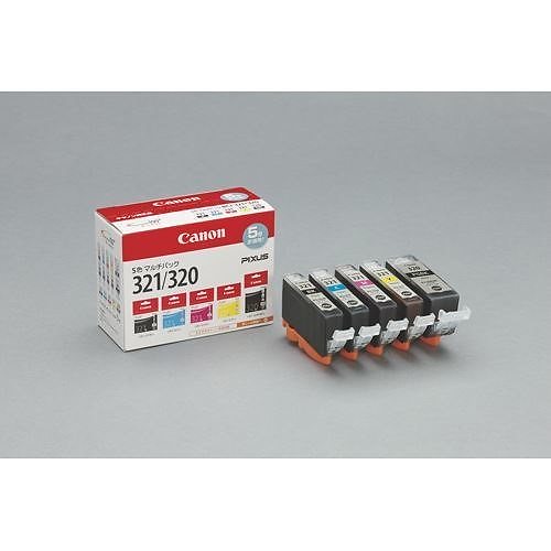 （まとめ買い）キヤノン インクタンク 5色パック BCI-321+320/5MP 00072865 [x3]