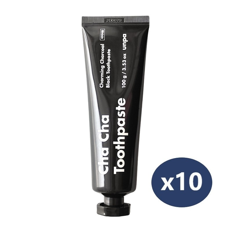 10個/チャチャ/歯磨き粉/black original/100g/美白歯磨き粉/韓国