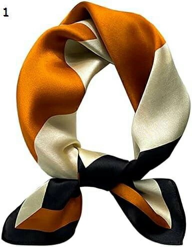 【20%OFFクーポン～】27.5インチ マルベリー風 ヘッドスカーフ レディース ファッション スクエアネック サテン スカーフ バッグ ヘアスカーフ ギフト A7 - ブルー x cm 70 2 6,770円