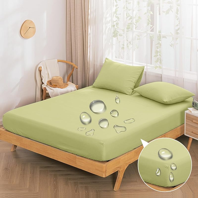 Vallein 防水シーツ 側面完全防水 シングル ボックス 全面防水 ボックスシーツ ダブル セミダブル クイーン キング おねしょシーツ 防水 大人用 赤ちゃん 介護用シーツ ベビー 保育園 介護