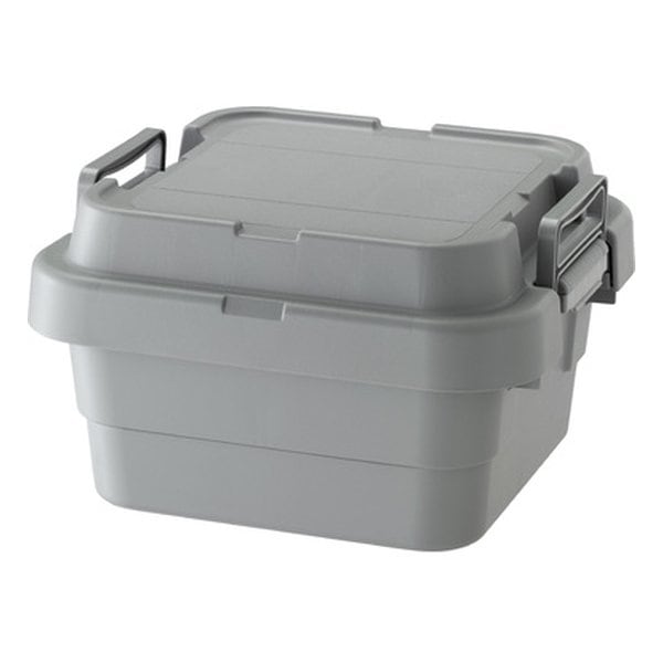 トランクカーゴS蓋 18L LOW TYPE グレー 幅40×奥行き39×高さ24cm TC-30SLGY