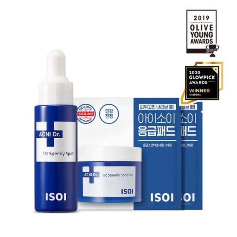 [hyuk pick] アクニドクター1stスピーディースポット, 14ml + スピーディースポットパッド, 4枚