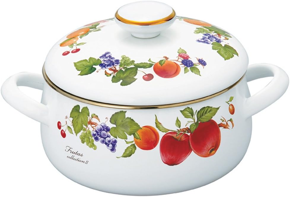 富士ホーロー 両手鍋 20cm フルータスコレクション2 FTC-20W