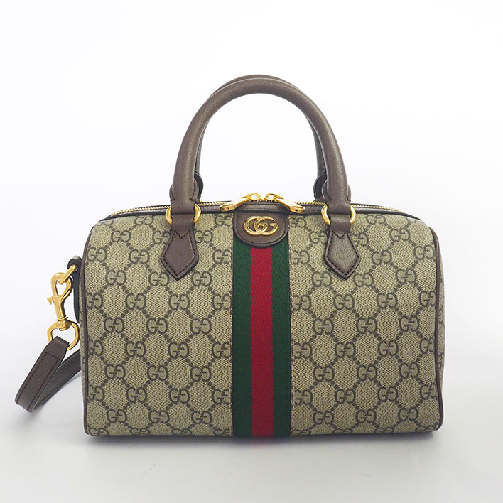 【新品同様】グッチ GG オフィディア トップハンドルミニボストン スモール ウェブ レディース 【ショルダーバッグ】