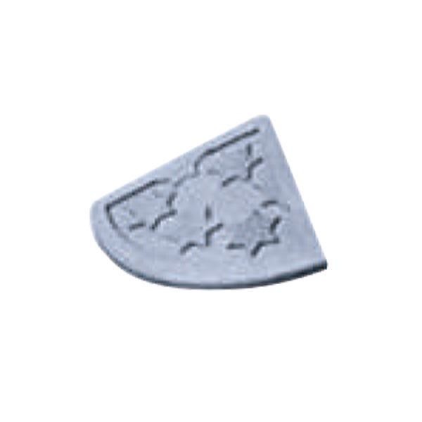 4セット段差スロープ/ハイステップ サイドコーナー 端 ホワイトグレー HC-050 W150D150H45mm 樹脂製