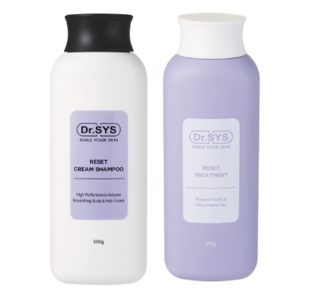 [Dr.sys] リセットクリームシャンプー 500g + リセットトリートメント 500g ヘアケアセット (ノンシリコン / 栄養 / 頭皮ケア)