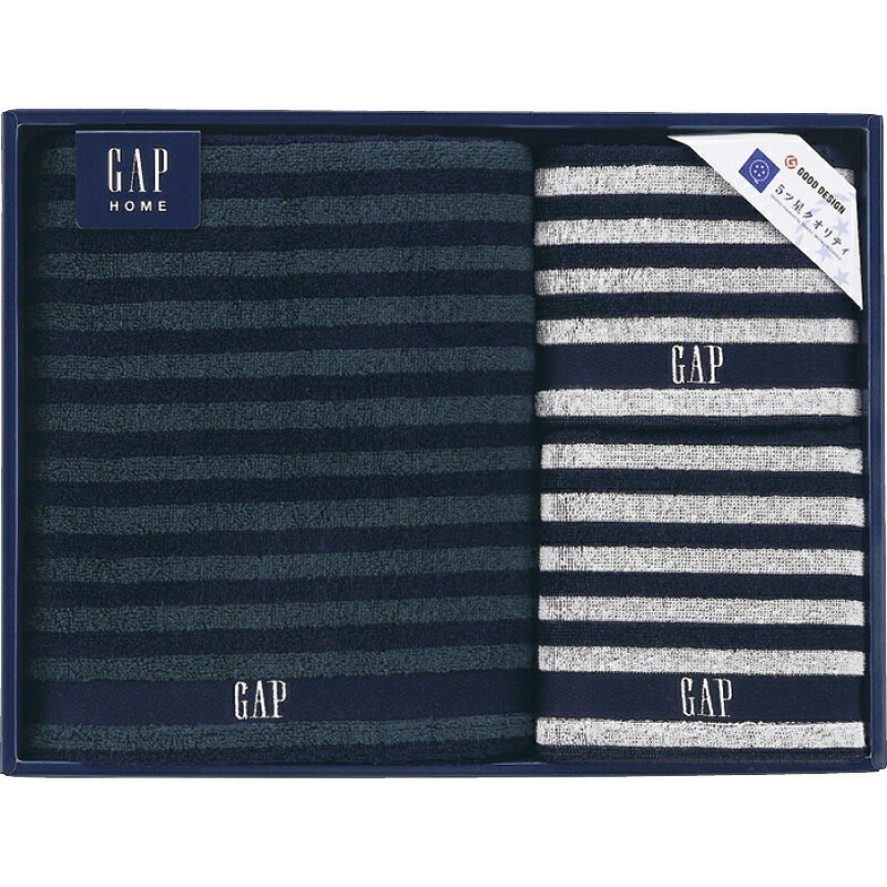 （ギフト）GAP HOME NEW ボーダーギフト タオルセット