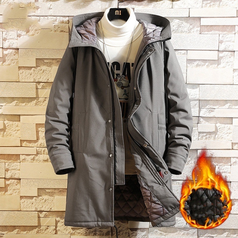 中綿ジャケット メンズ ロングコート ボリュームフード 中綿コート フード付き 大きい アウター 秋 冬