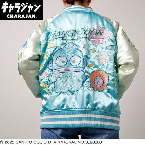 丸眞(マルシン) スカジャン(L) サンリオ ハンギョドンレトロポップミックス　男女兼用 キャラクター キャラジャン CHARAJAN 　3825022800