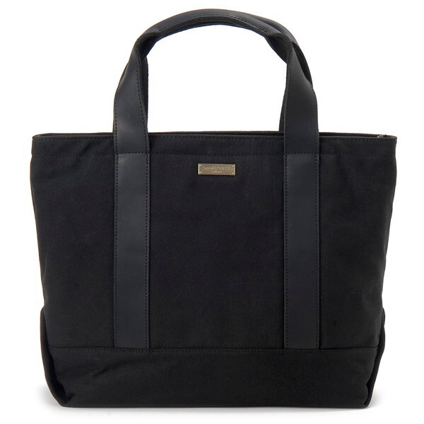 monte SPIGA コットン&オイルレザー トートバッグ MOSWMTP022BK ブラック