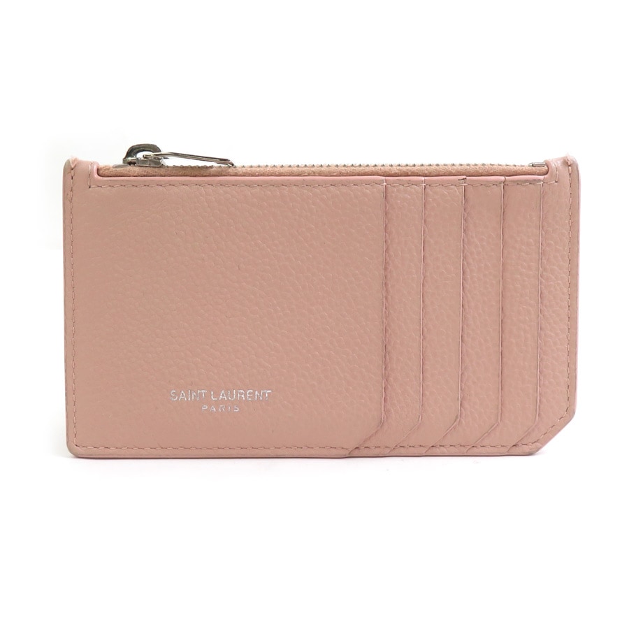 サンローラン SAINT LAURENT コインケース レザー ピンク レディース r10855a
