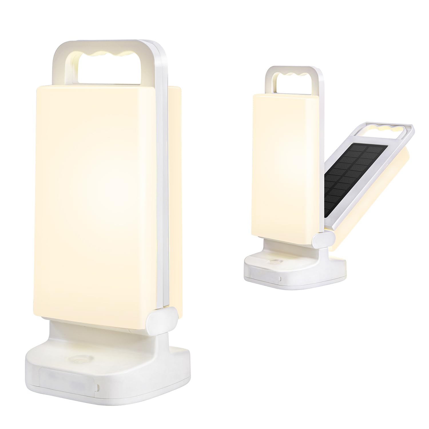 LED ソーラー ランタン, Lepwings USB充電 キャンプランタン ソーラーライト 2024年バージョンアップ6000mAh モバイルバッテリー機能付き 折り畳み式 無段階調光 ハンドル付き