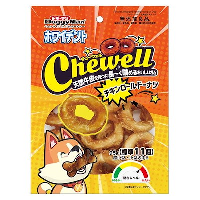 他サイト： ホワイデント　Ｃｈｅｗｅｌｌ　チキンロールドーナツ　９５ｇ（標準１１個）　ＣＲＣ45―14―03―99―00の商品画像