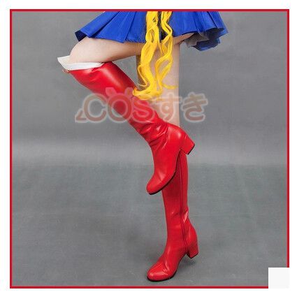【新品開催 】美少女戦士セーラームーン 月野うさぎ Sailor Moon コスプレブーツ 靴 コスプレシューズ イベント ハロウイン パーティー