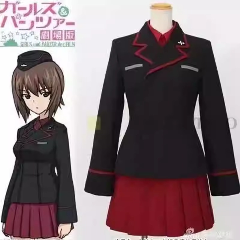 大人気 【ガールズ＆パンツァー Cos ディジア アニメ Cos 黒森峰女学園 コスプレスーツ】
