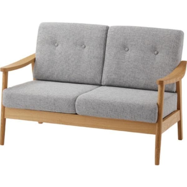 クッションが取り外せる北欧モダンな2人掛ソファ 北欧 インダストリアル ソファ リビング