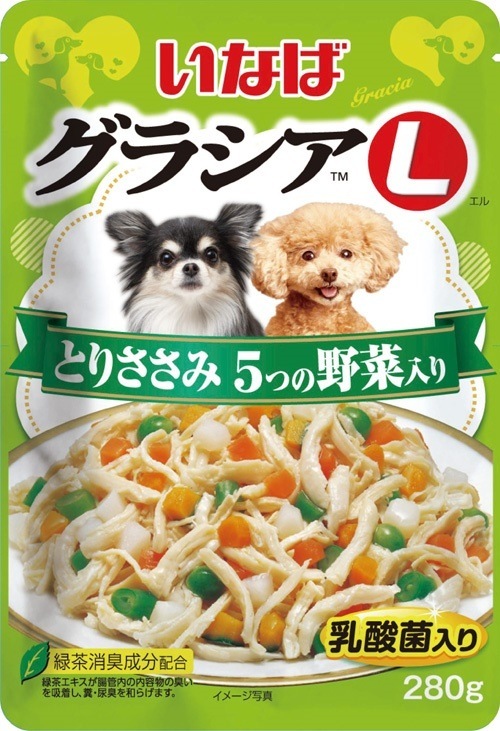 （まとめ買い）グラシアL とりささみ 5つの野菜入り 280g GL-41 犬用 [x24]