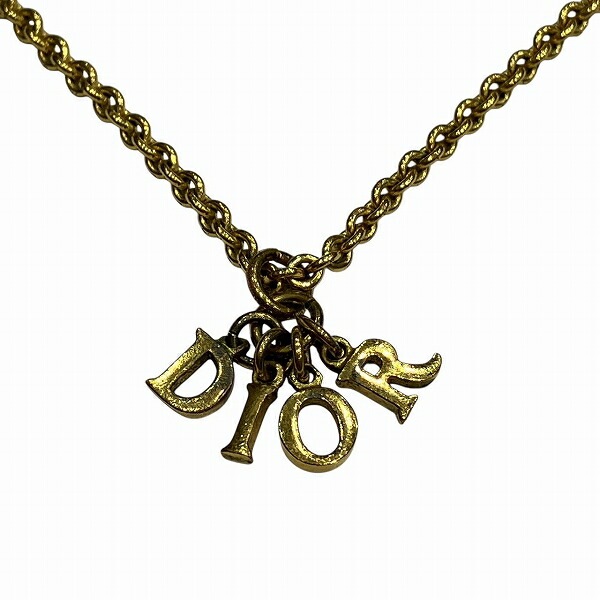 ディオール ロゴ スイング ゴールド ブランド小物 ネックレス レディース【中古】