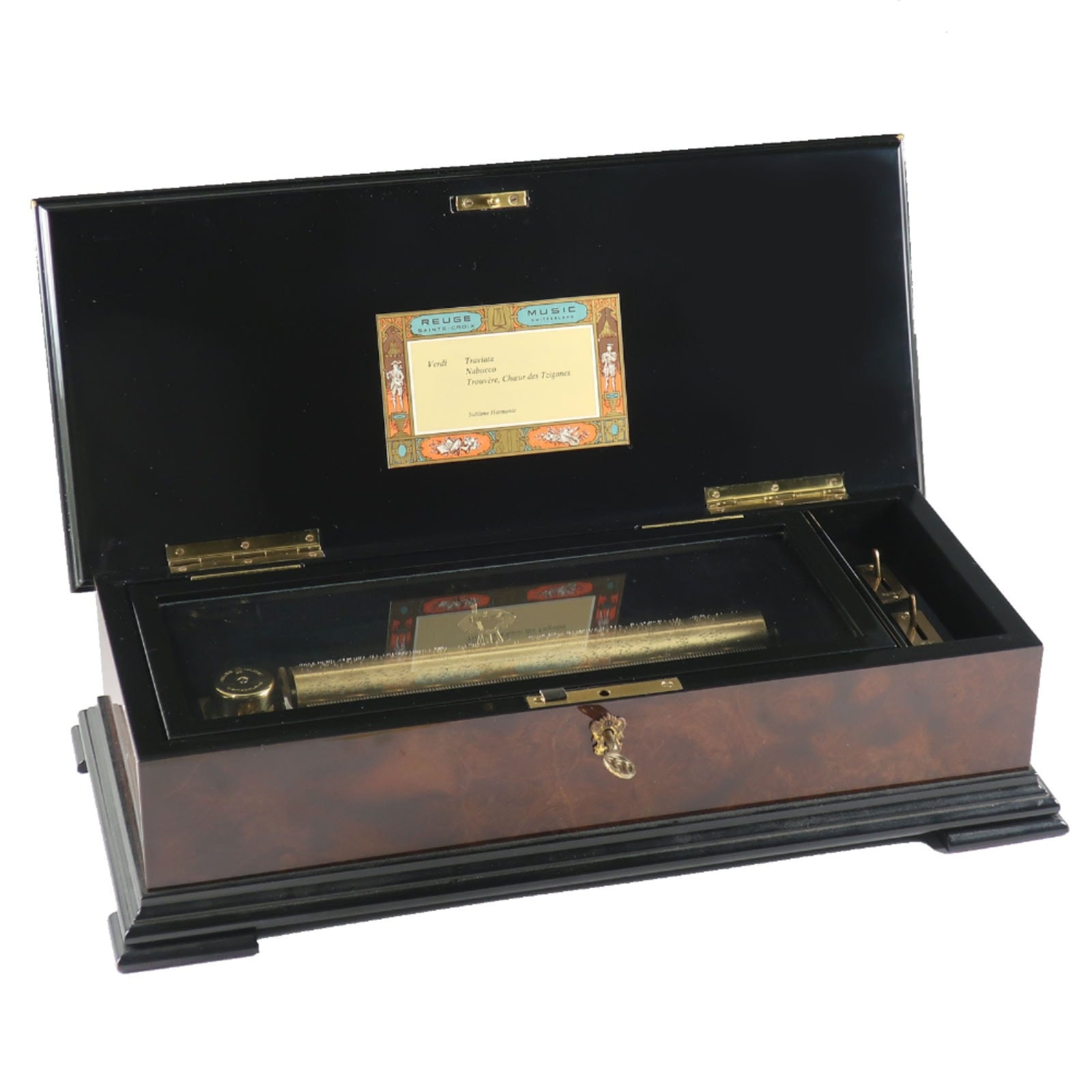 REUGE リュージュ オルゴール 144弁 3曲 椿姫 ナブッコ トロヴァトーレ (ヴェルディ) その他雑貨 _ 中古品