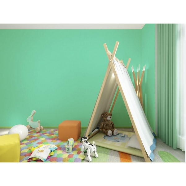 ウォジック6m巻 リメイクシート 壁紙シール プレミアムウォールデコシートC-WA602 北欧カラー無地（織物調） N.Y.グリーン