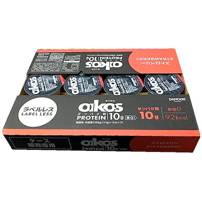 他サイト： ダノンジャパン ダノン オイコス 高吸収タンパク質 ブルーベリー ヨーグルト 113g カップ 12個入 プロテイン DANONE oikos 冷蔵 脂肪0 低GIの商品画像