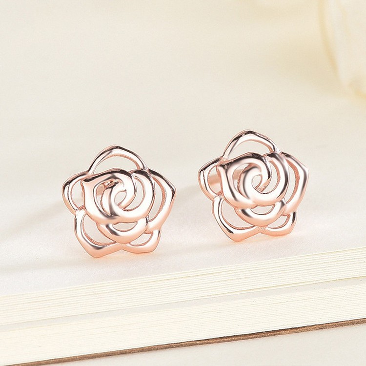 母の日 ピアス レディース お花 フラワー ローズ シルバー925 プラチナ仕上げ 彼女 妻 女性 プレゼント人気 ギフト 30代40代50代60代