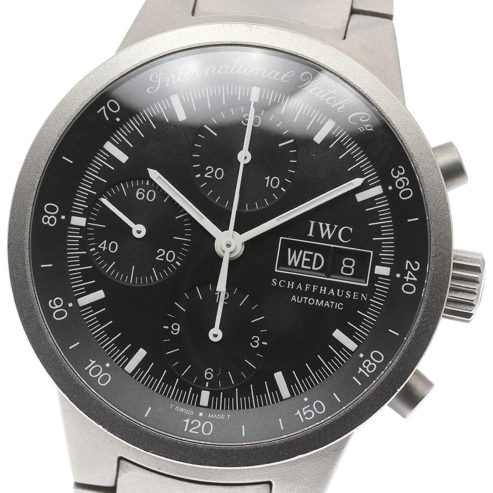 IWC SCHAFFHAUSEN IW370703 GST クロノグラフ デイデイト 自動巻き メンズ _828291【中古】