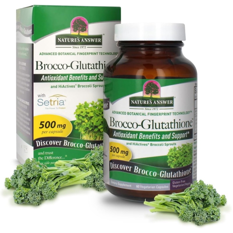 Natures Answer Brocco-Glutathione（ブロッコ-グルタチオン） 500mg ベジカプセル 60粒