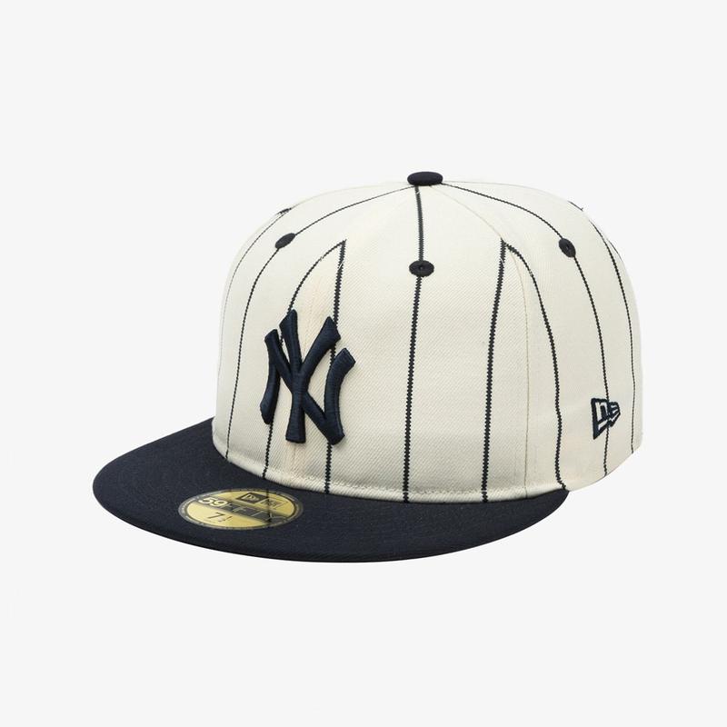 MLB ニューヨーク ヤンキース ワールドシリーズ ストライプ フィットキャップ ワイン コルク 14881518