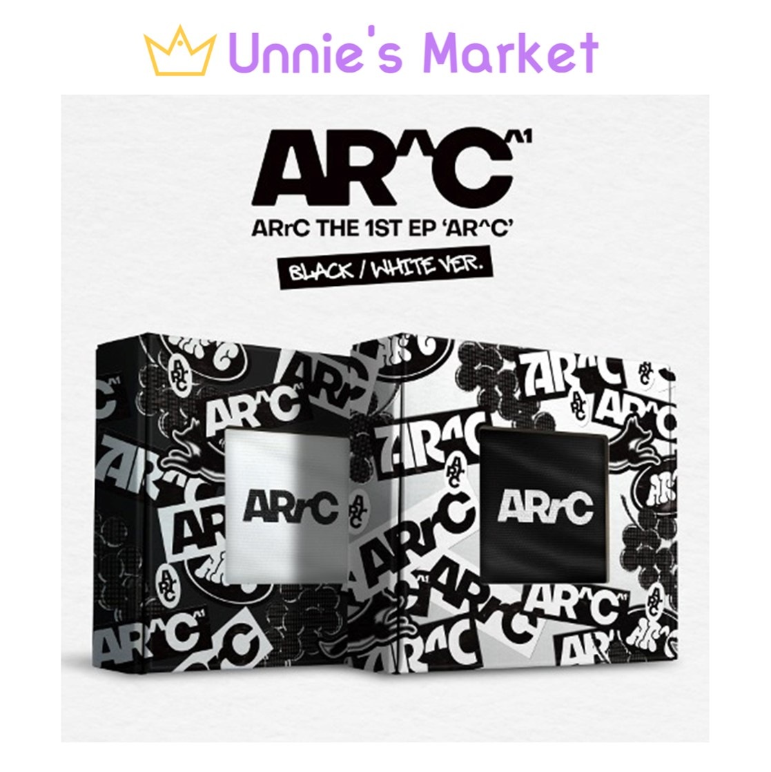 [SET] ARrC - AR^C 1st EP Album (Black ver. / White ver.)