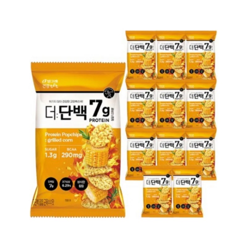 ピングレ健康tftザタンパクポップチップ群トウモロコシ味 44g*12個