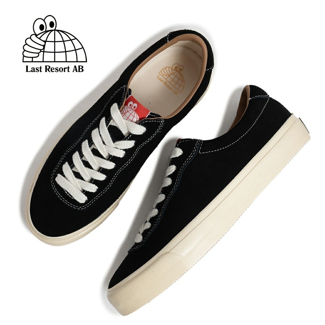 LAST RESORT AB ラストリゾート VM001 ロー スエード スニーカー LO SUEDE BLACK/WHITE/BLACK ( ブラック 黒 レザースニーカー メンズ SKATE スケ