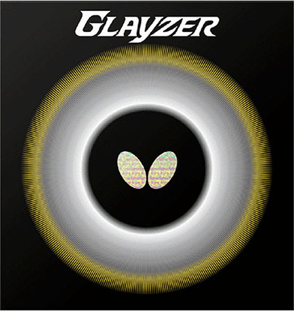 バタフライ BUT-06100-006-TA 卓球裏ソフトラバー　グレイザー(レッド・サイズ：2.1） BUT06100006TA