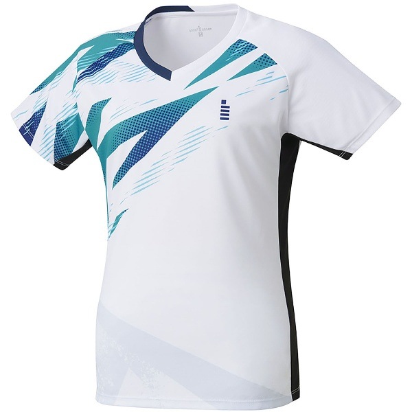 GOSEN ゴーセン レディースゲームシャツ ホワイト L テニス ゲームシャツ ウィメンズ T2403-30 レディース 半袖