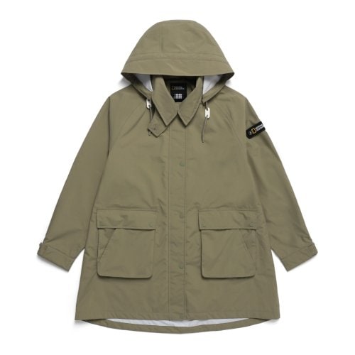 ナショナルジオグラフィック (ナショナルジオグラフィック) N241WJP930 LICHEN KHAKI 女性用ミッドレングスジャケット