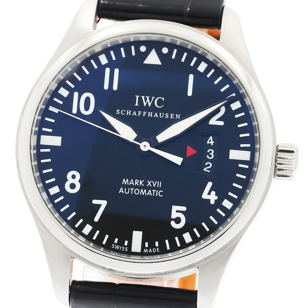 IWC IWC SCHAFFHAUSEN IW326501 パイロットウォッチ マークXVII デイト 自動巻き メンズ 良品 保証書付き_923366【中古】