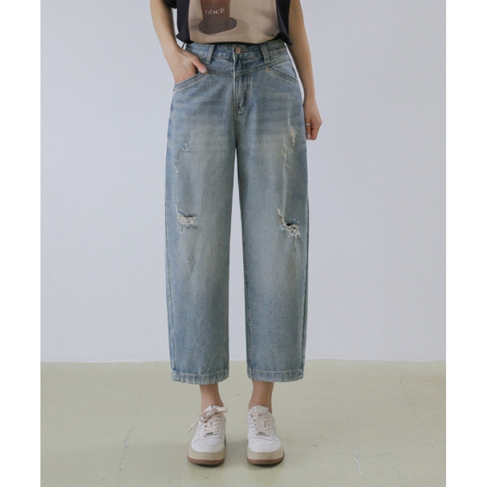 FRENCHCHIC ディケト セミバギーデニムパンツ