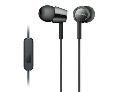他サイト： ソニー　SONY　有線イヤホン カナル型 [ リモコン・マイク 対応 / φ3.5mm ミニプラグ ] ブラック　MDR-EX155APの商品画像