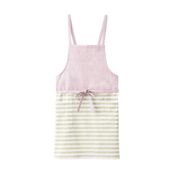 （まとめ） レップ エプロンボーダー ピンク P-0767 1枚 [x5セット]