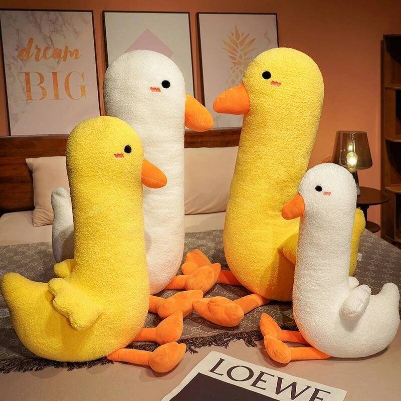 短纳期 【130cm】 ぬいぐるみ 抱き枕 ガチョウ 鴨カモ 腰クッション 背もたれ かわいい 贈り物 ギフト インテリア 置物 デスクワーク 在宅 畳 彼女にプレゼント おしゃれ 可愛い c-b