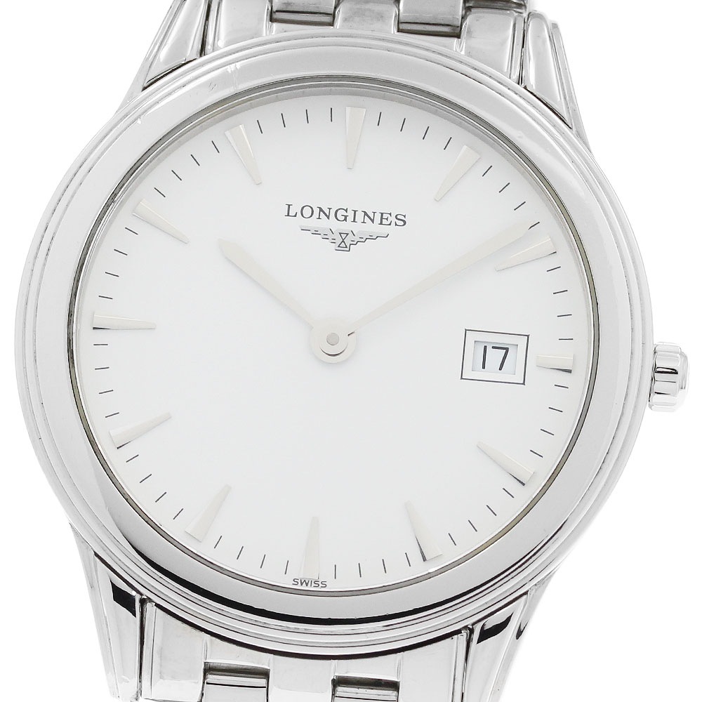 ロンジン LONGINES L4.736.4 フラッグシップ デイト クォーツ メンズ _960269【中古】