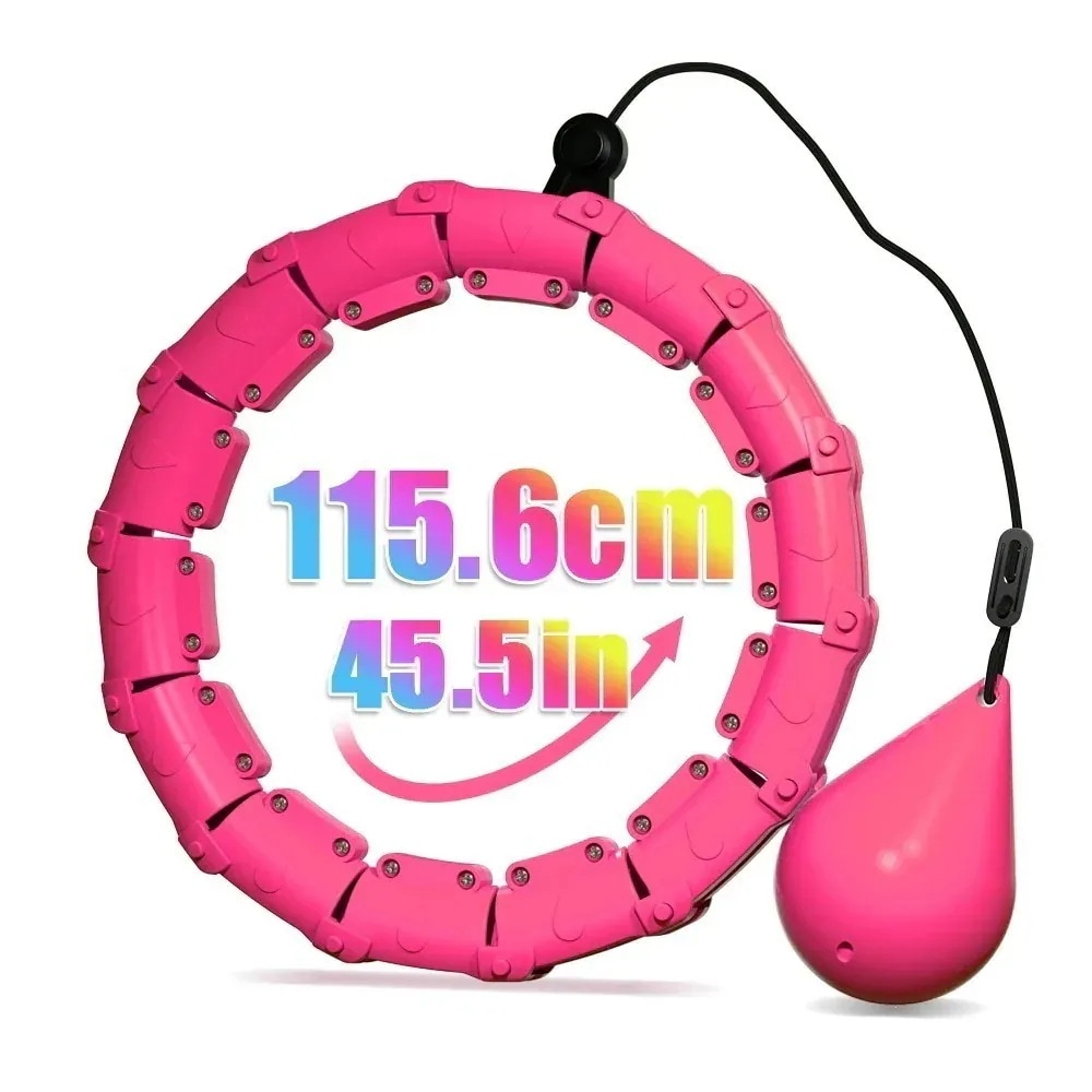 フラフープ ダイエット 人気 スマートフラフープ 組み立て式 24ノット自由調節 サイズ調整可 フラフープ スマート フィットネスフープ 落ちないフラフープ 大人用 エクササイズ用