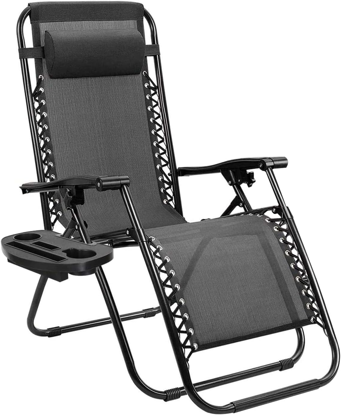 リクライニング アウトドア チェア インフィニティ ゼログラビティ カップホルダー付き キャンプ ガーデン ベランダ 折りたたみ 5,710円