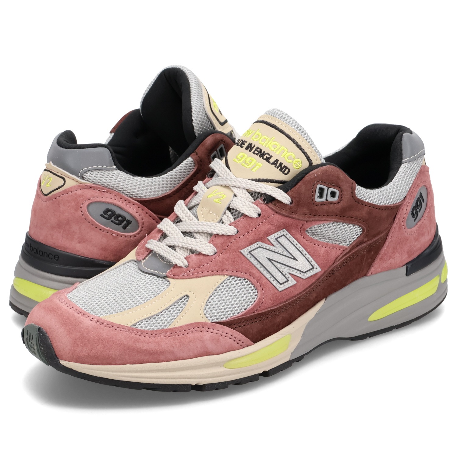 991 V2 スニーカー メンズ Dワイズ MADE IN UK レッド U991MG2