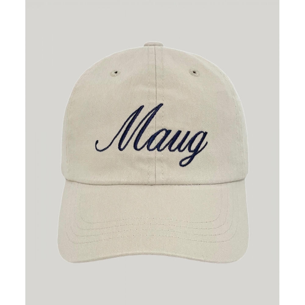 MAUG デイリーレタリングウォッシュボールキャップベージュ