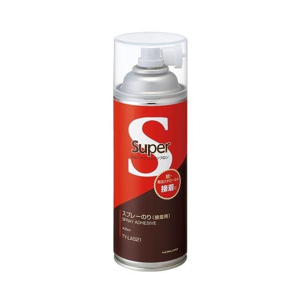 (まとめ) コクヨ スプレーのり 接着タイプ 430ml TY-LAS21 1本 (×3セット)